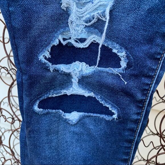 AEO Hi Rise Jegging distressed front size 4 Regular - Picture 3 of 6